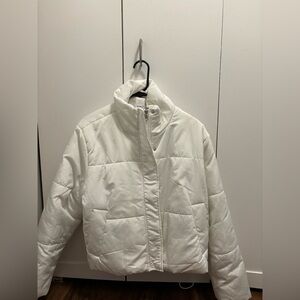 White puffer jacket